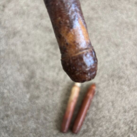 Set Of 3 Primitive Rustic Decor Farmhouse Fake Wax Candlestick Candles 9"& 7" #H - Picture 4 of 5